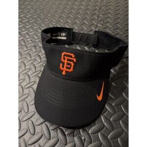 Nike Elite Dri Fit Visor Hat San Francisco Giants Black Adjustable OS MLB Game